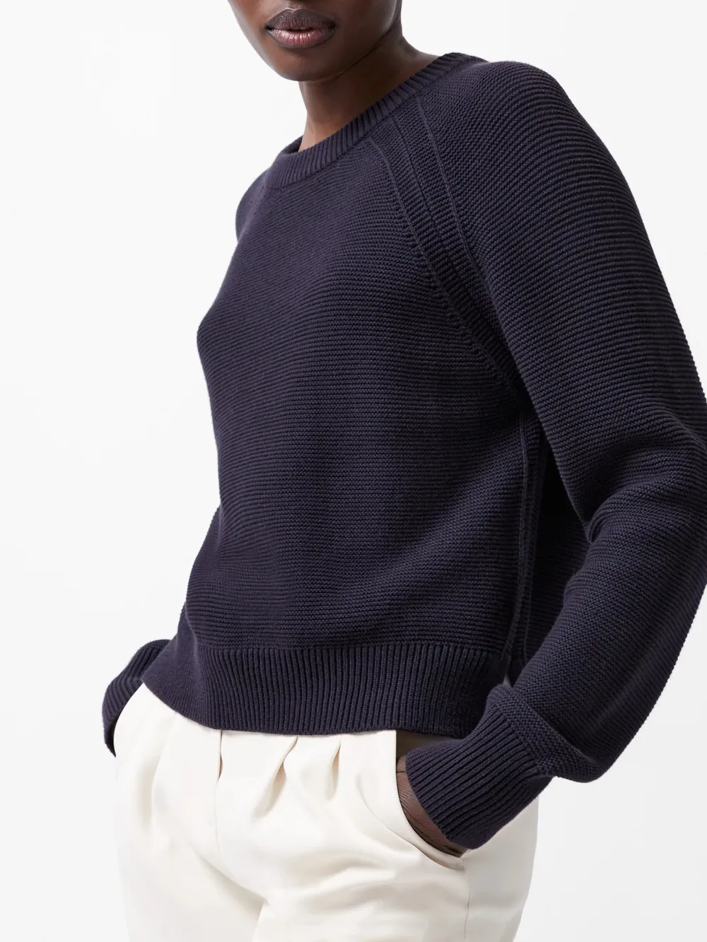 Simple Solid Color Crew Neck Sweater
