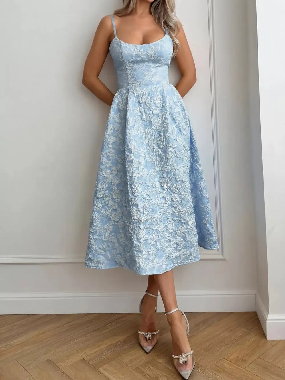 Textured Midi Dress