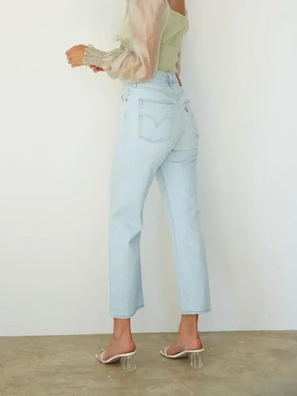Straight High Waist Jeans