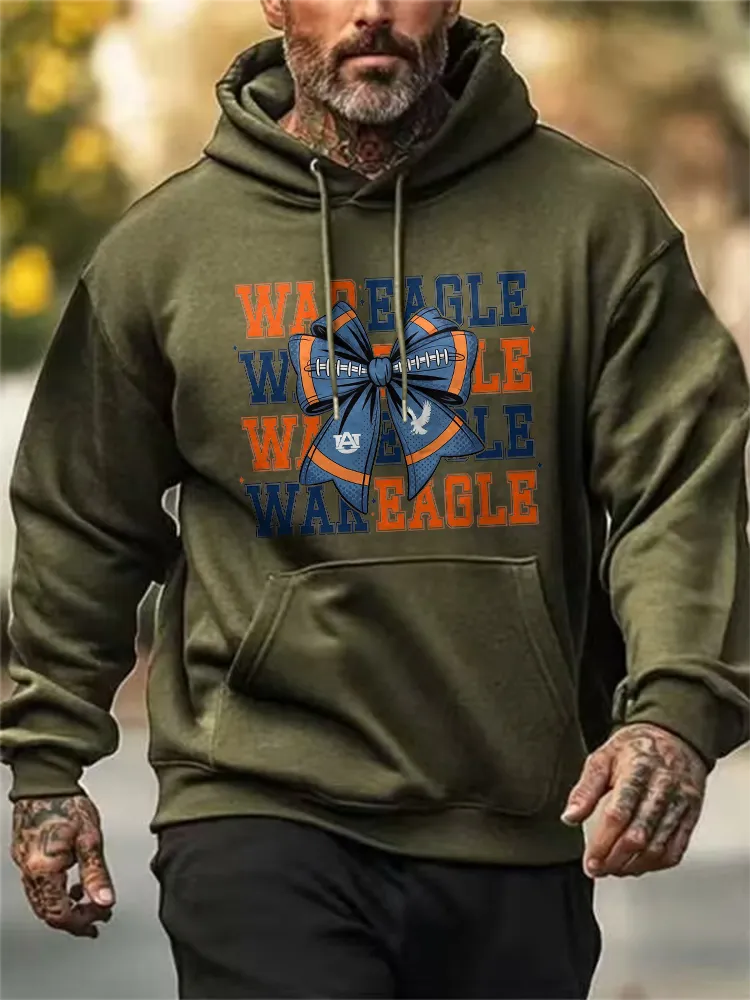 Men'S Wareagle Simple Loose Pockets Hoodie