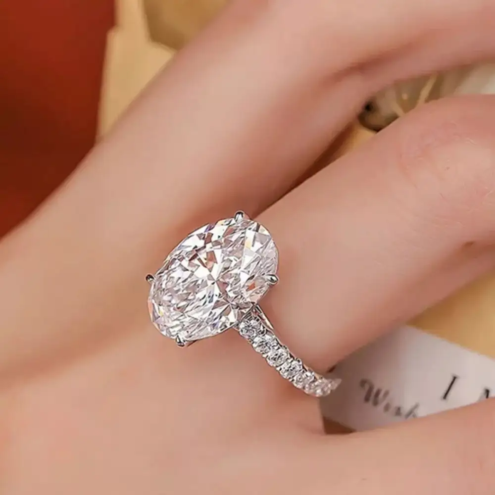 Minimal Sterling Silver Oval Ring