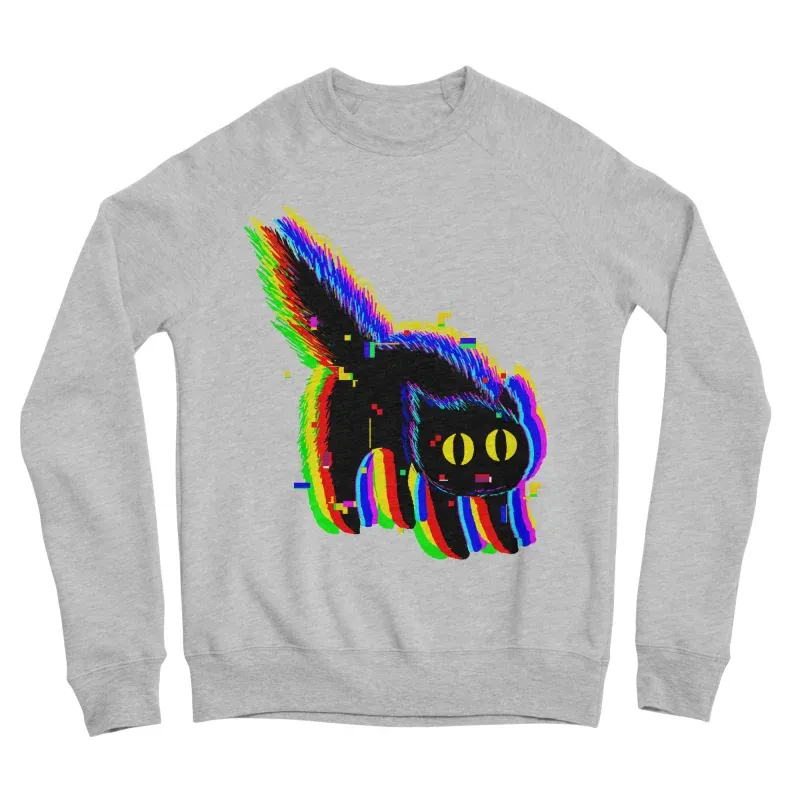 Digital Glitch Cat Sweatshirt