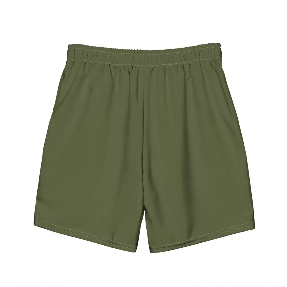 Drawcord Printed Swim Trunks