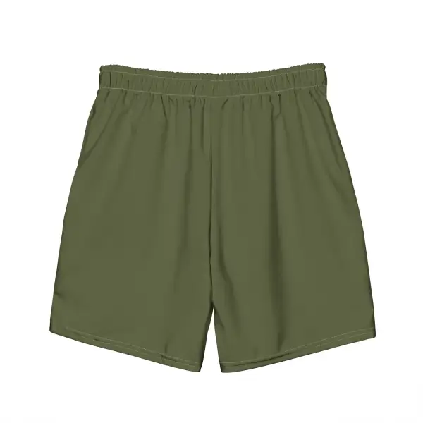 Drawcord Printed Swim Trunks