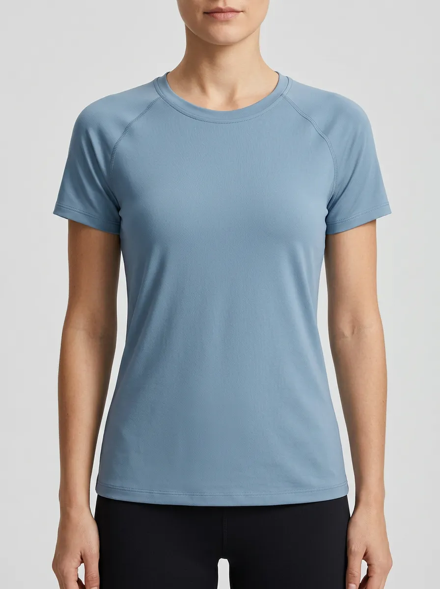 Women's Tonal-Stitch Raglan Athletic T-Shirt
