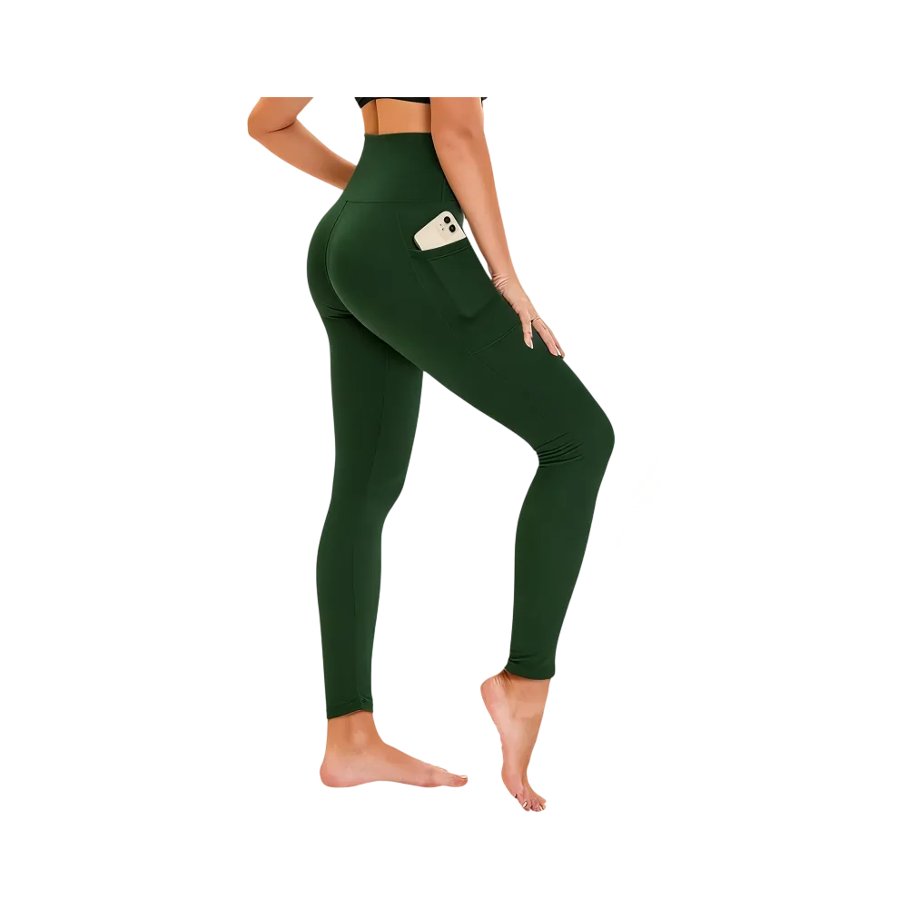 Women's High Waisted Fleece Yoga Pants