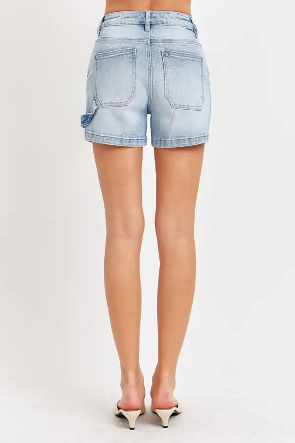 High Rise Shorts Denim Pants