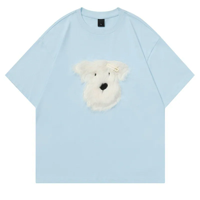 3D Puppy Graphic Tee