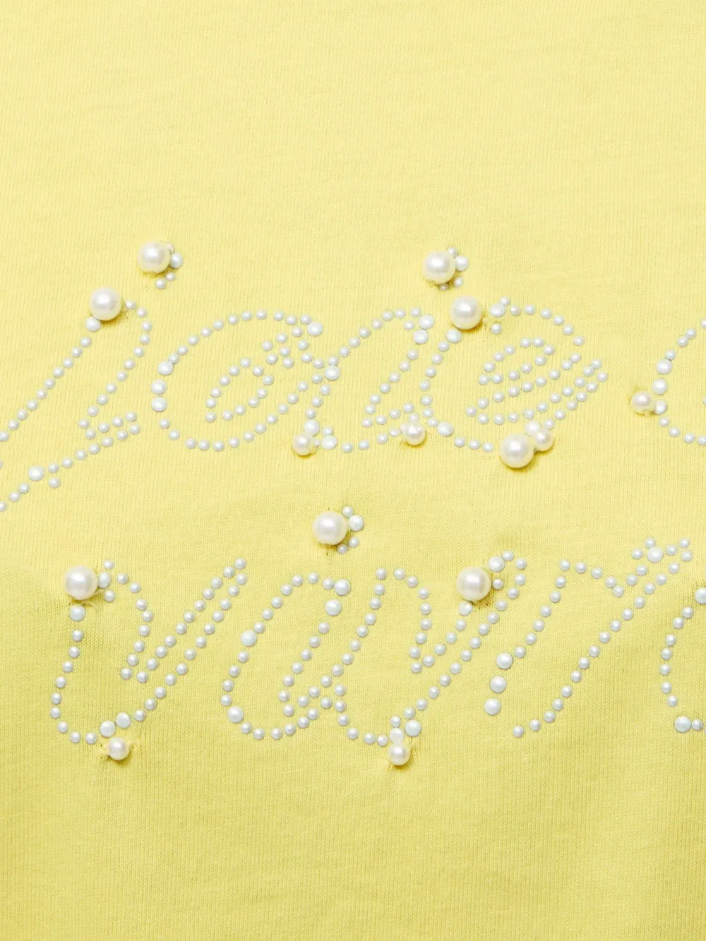 Creative Art Beaded Round Neck Short Sleeves