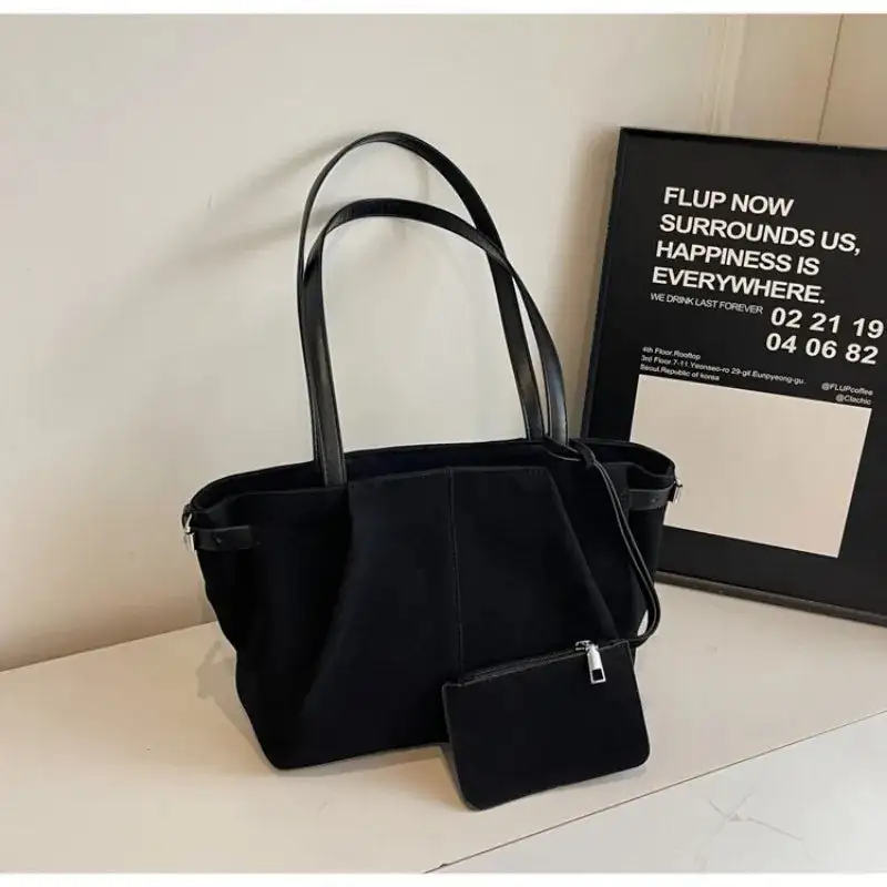 Urban-Inspired PU Suede Tote Bag Minimalist Chic