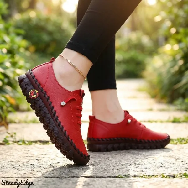 Hand-stitched PU Loafers