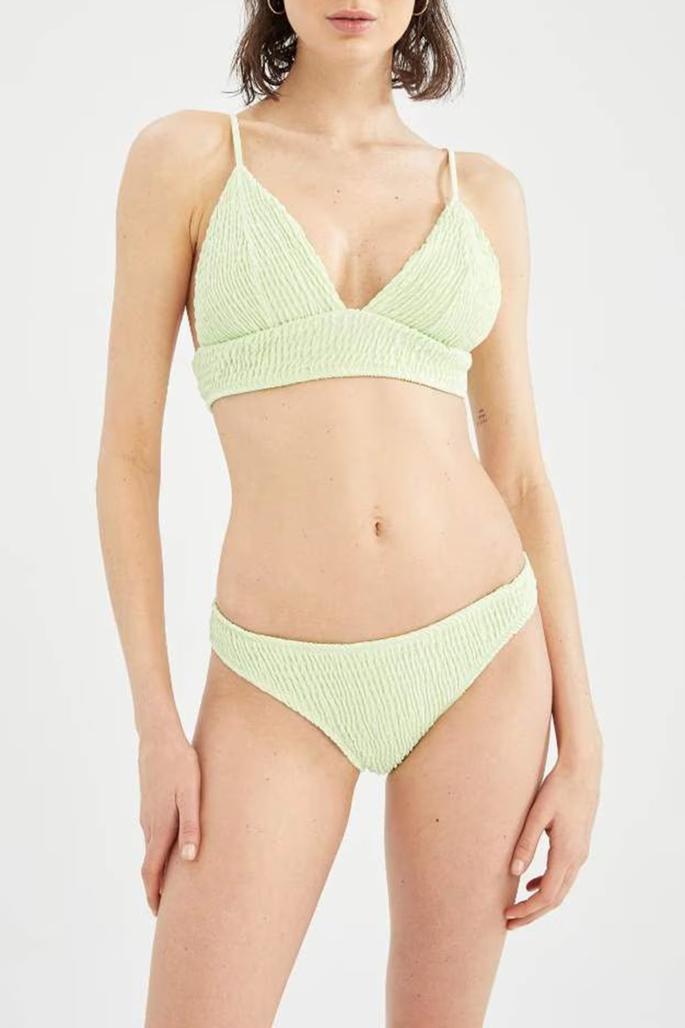 Ruffled Tankini Swim Ensemble