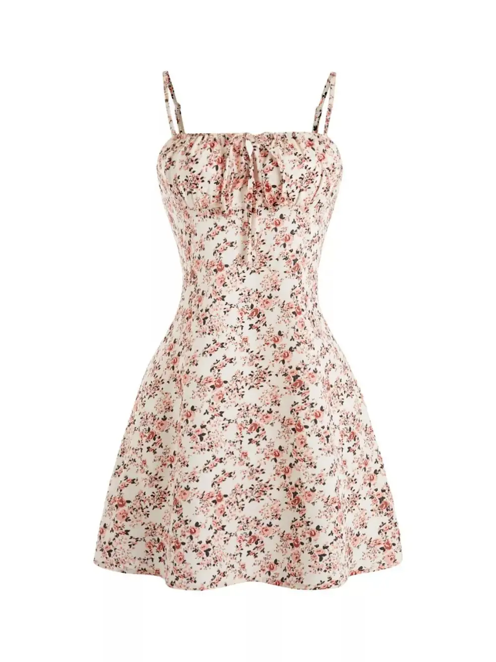 Soft Touch Floral Printed Mini Dress