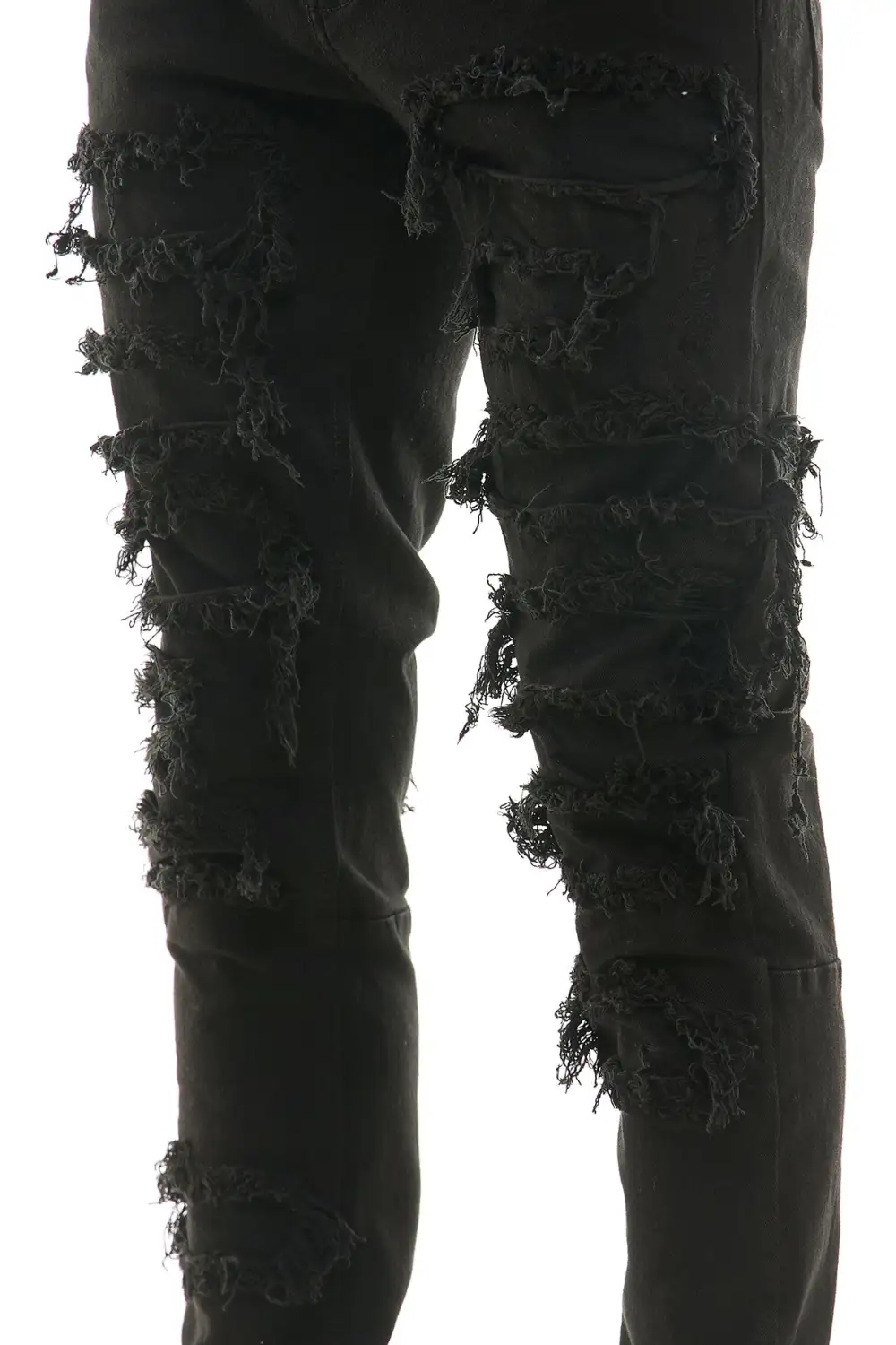 Men's Skinny Patchwork Stretch Pants
