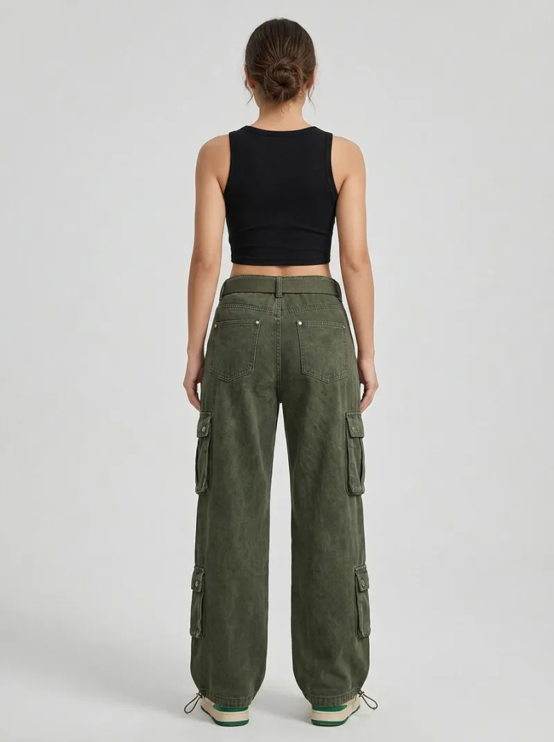 Signature Multi Pocket Detail Women's Multi Pocket Cargo Pants