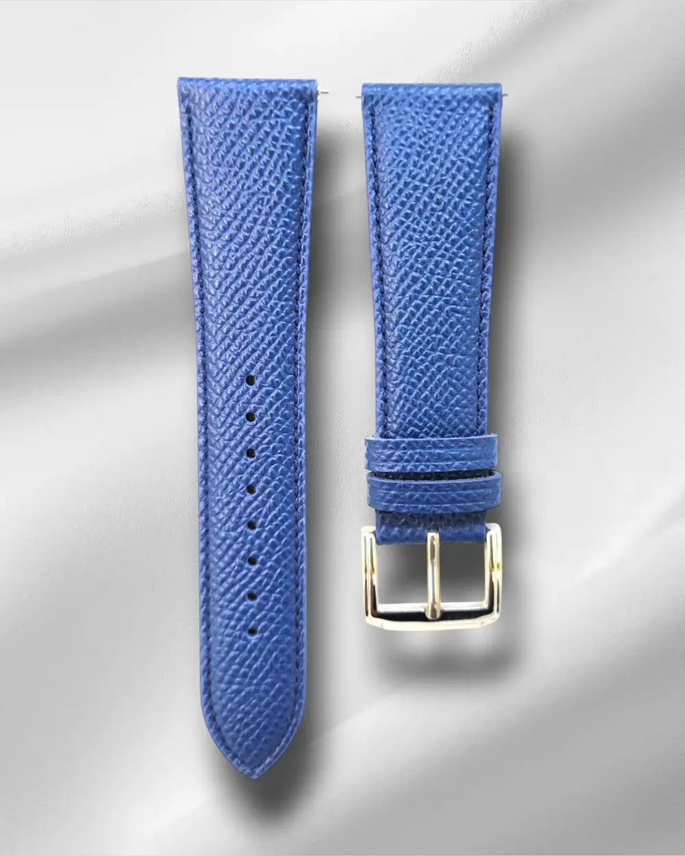 Textured Slim Quick Release Tang Buckle Nubuck Leather Watch Strap