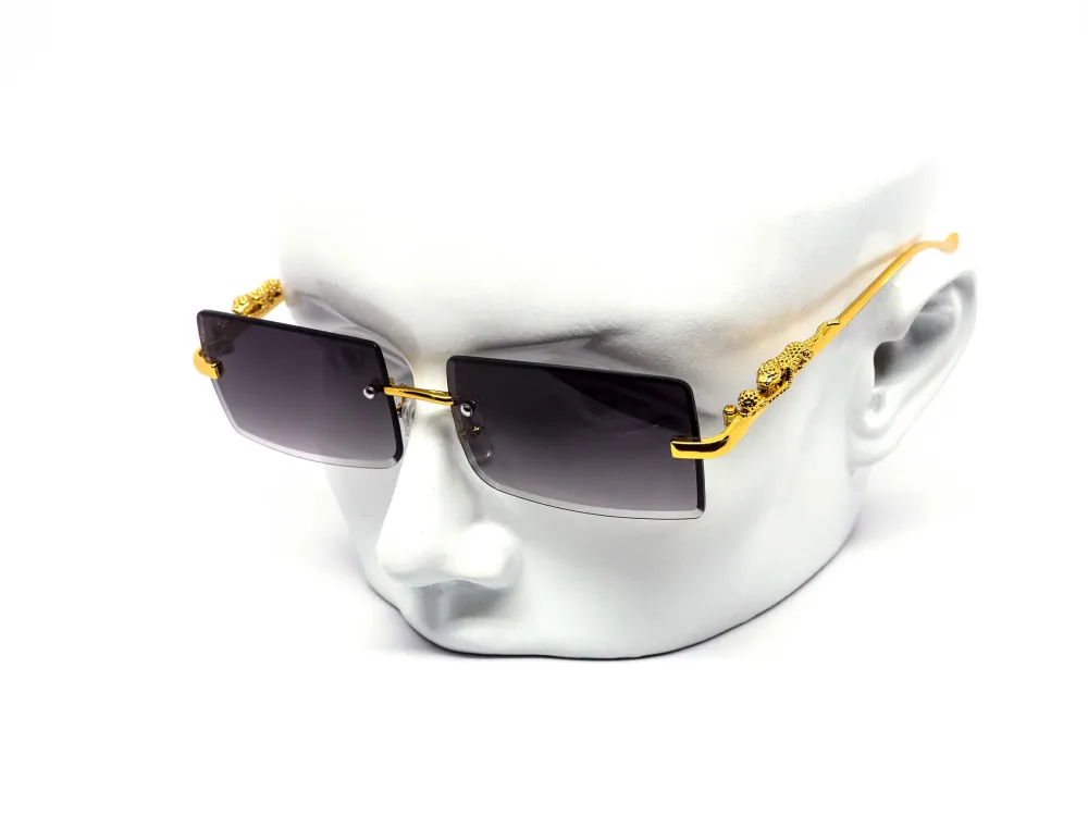12-Pack Rimless Cat-Eye Gradient Sunglasses