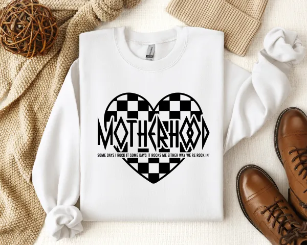 Motherhood Graphic Crewneck Sweatshirt
