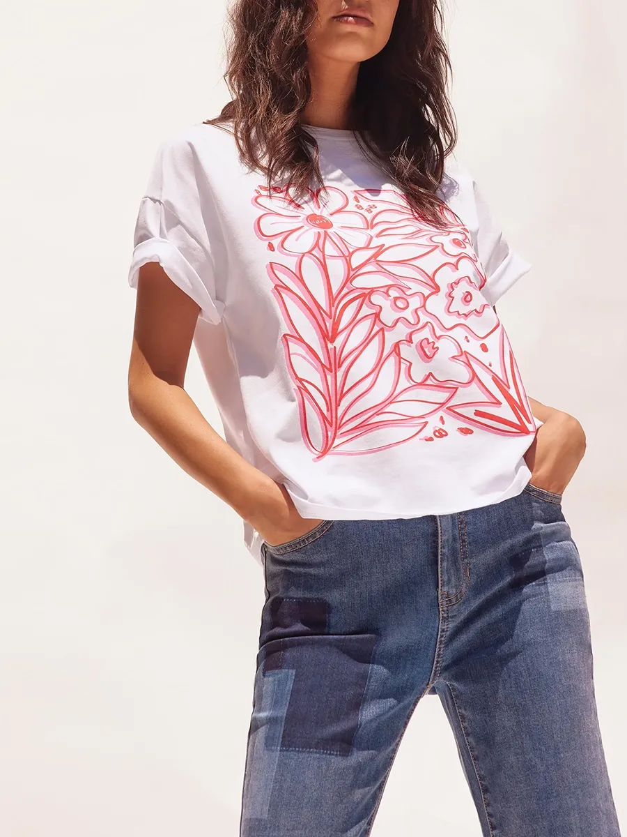 Versatile Short Loose Women's Short Sleeves