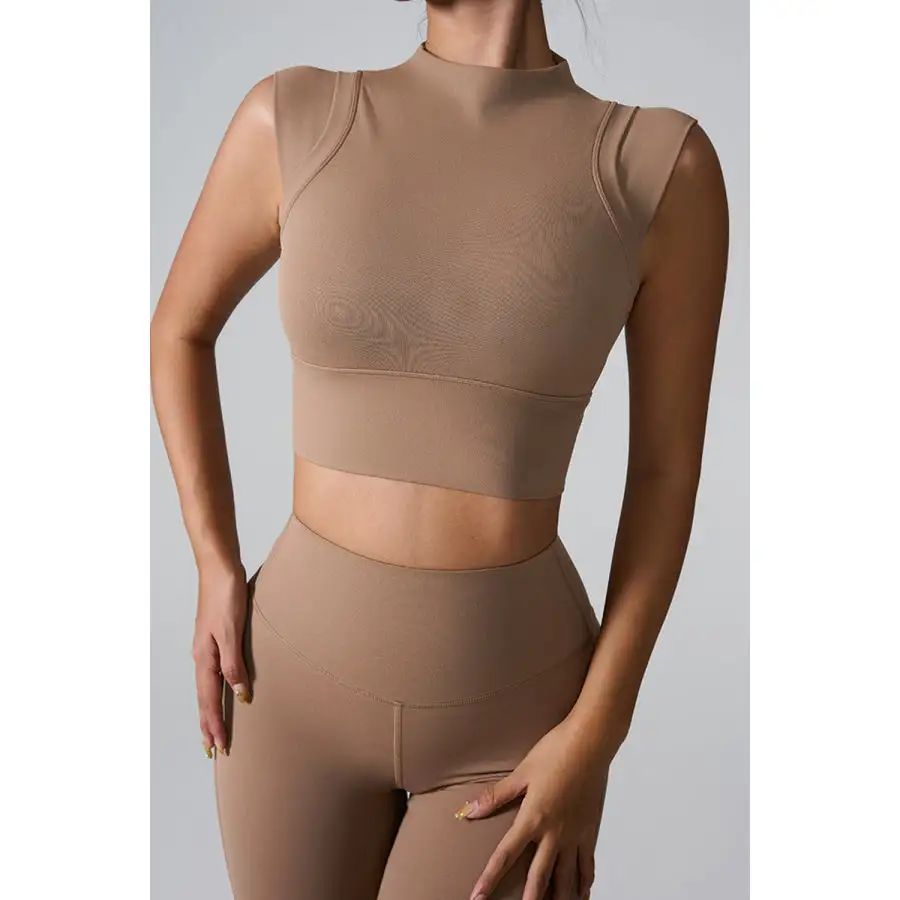 Mock Neck Active Tank