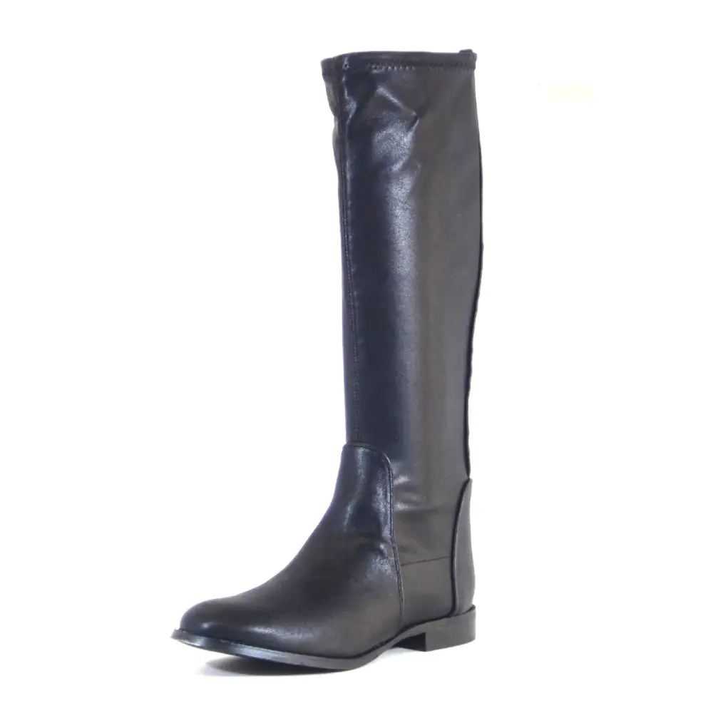 Back Zip Stretch Knee High Boots