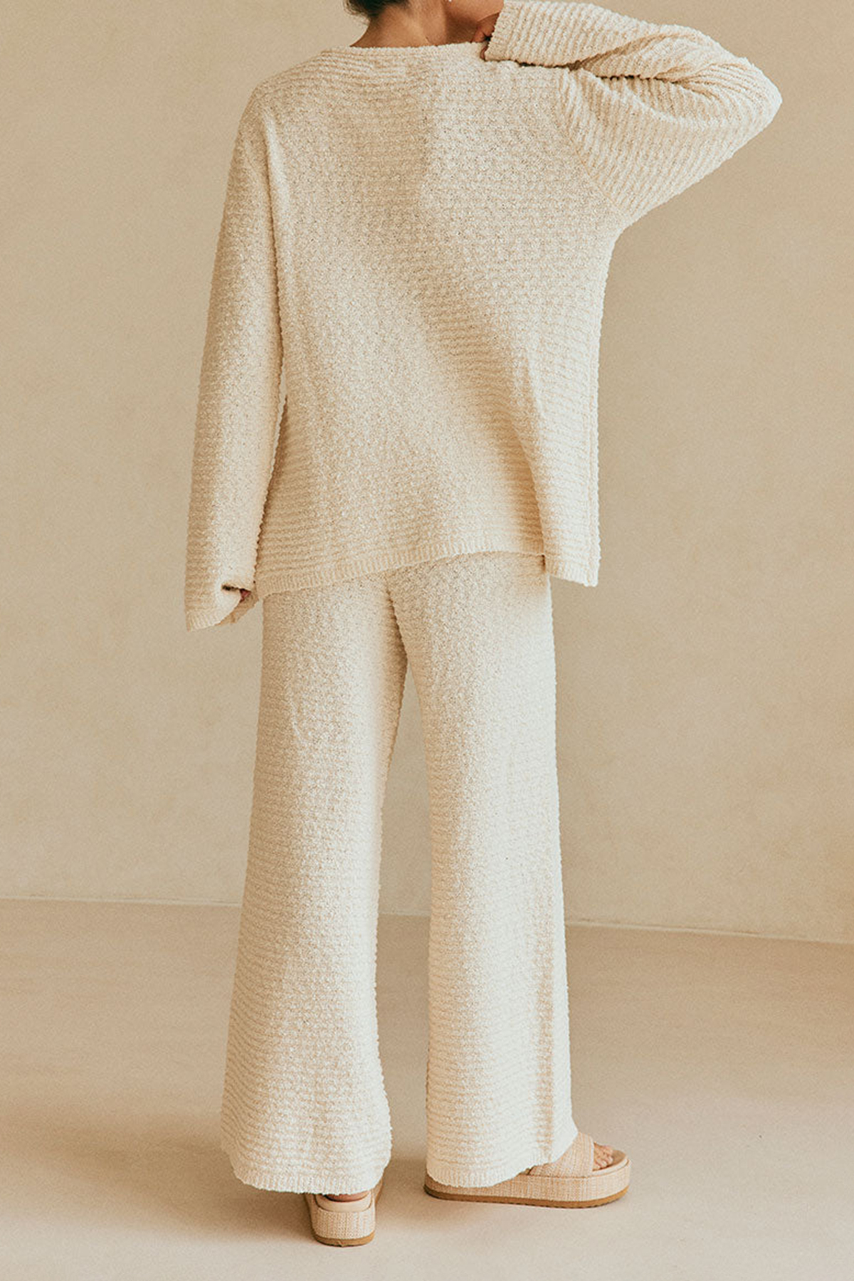 Asymmetric Hem Knit Sweater