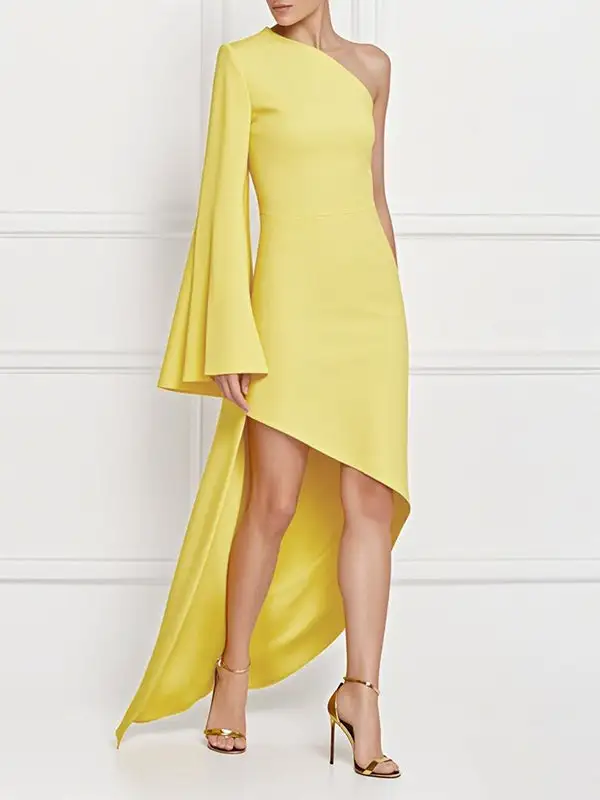 Sleeves Long Maxi Dress