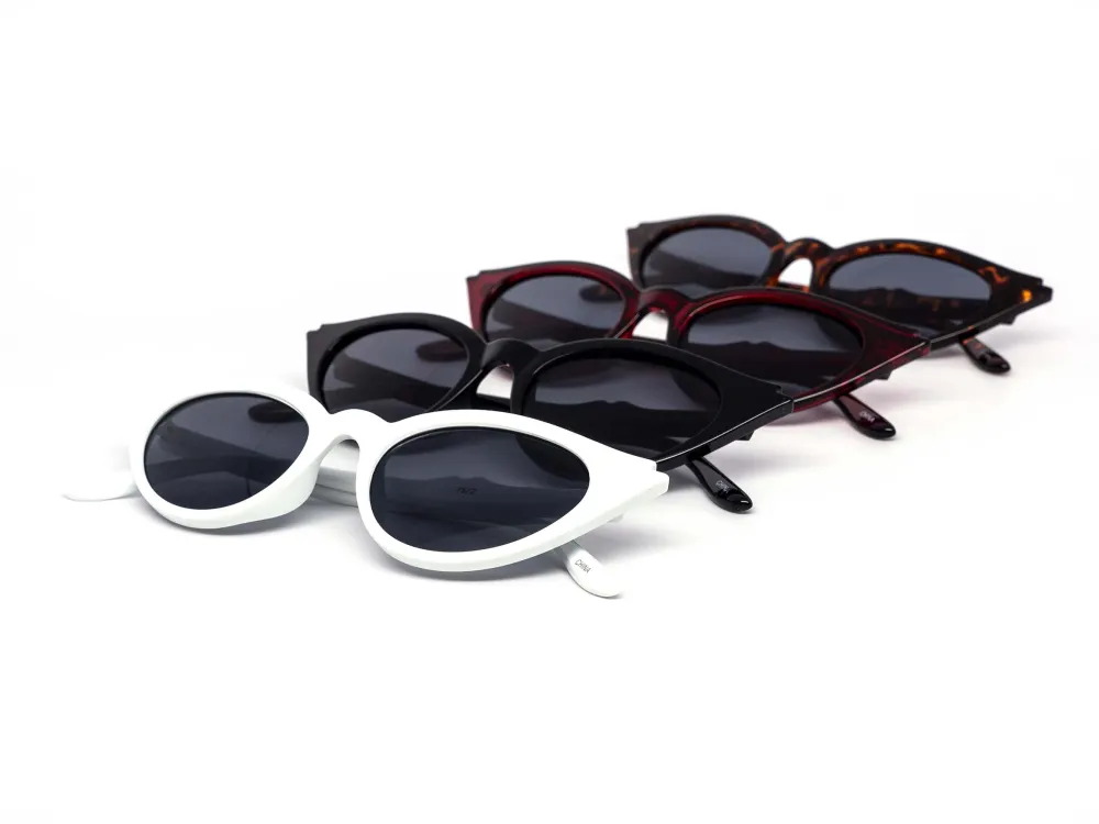 12-Pack Tortoise Bold Cat-Eye Sunglasses