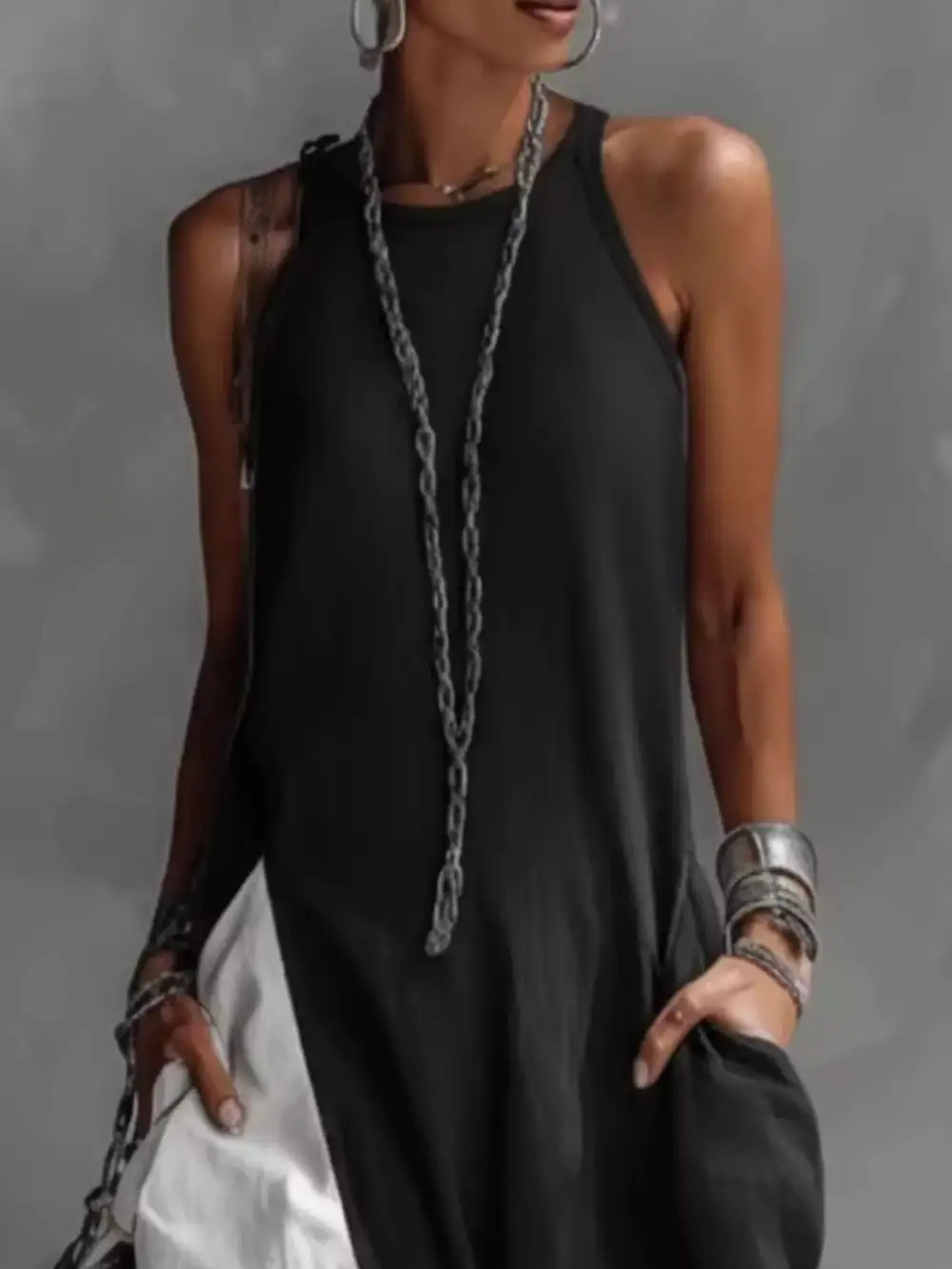 Comfort Fit Sleeveless Maxi Dress