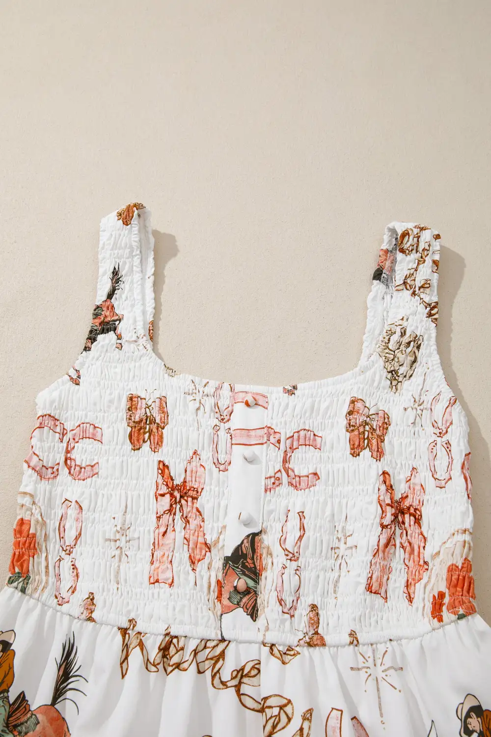 Printed Sleeveless Midi Dress