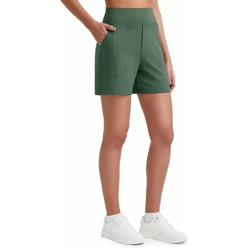🔥Hot Sale💥-Women's High-Waisted Yoga Shorts🔥12-Pack- Only $32