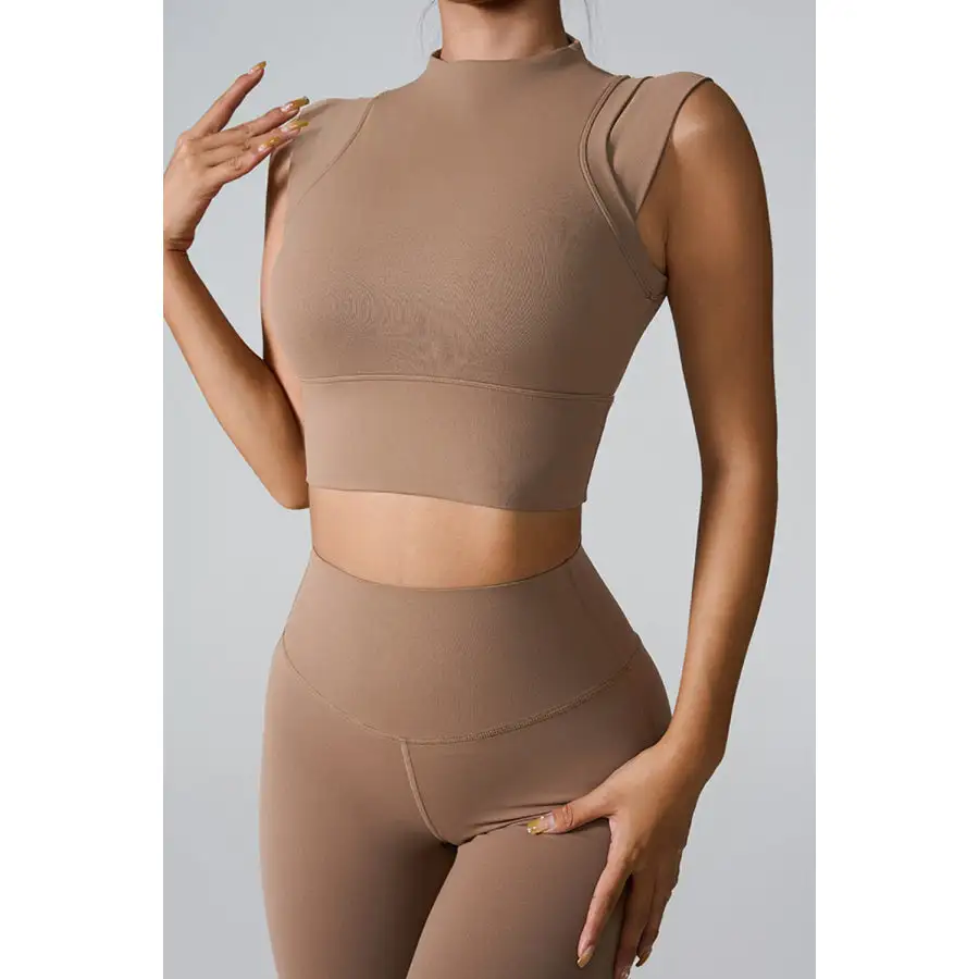 Mock Neck Active Tank