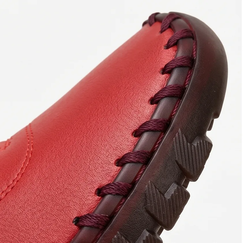 Hand-stitched PU Loafers