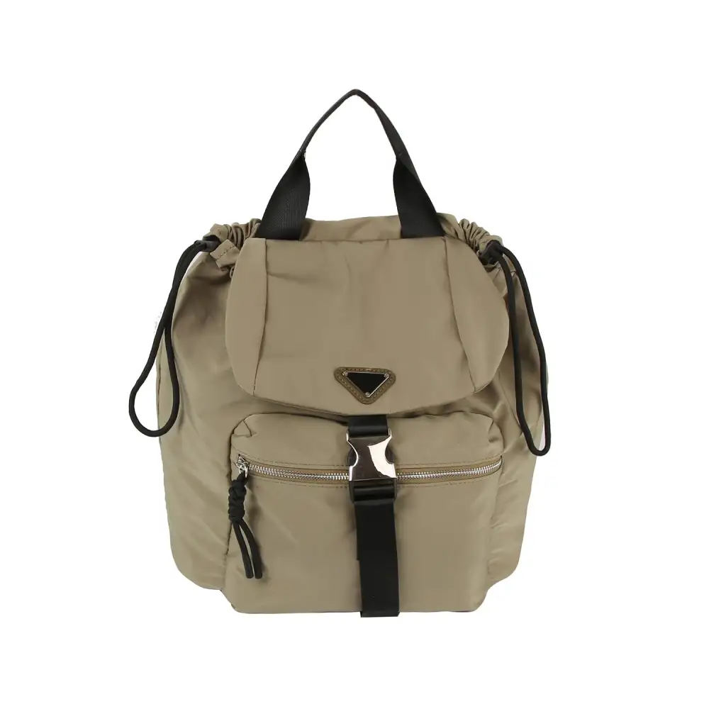 Drawstring Nylon Daily Backpack