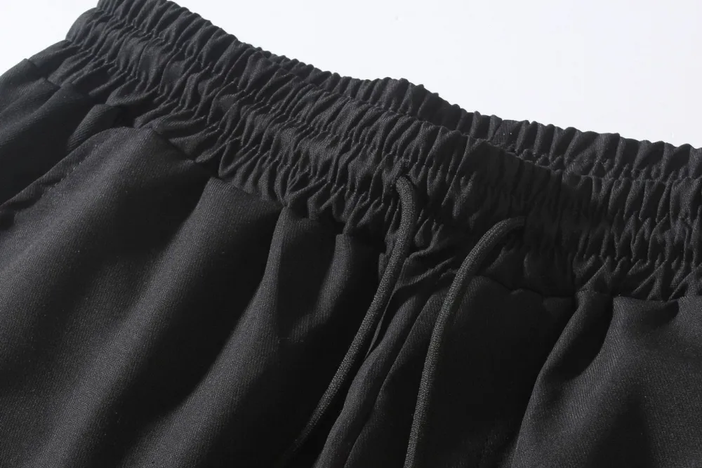 Men'S Solid Color Overalls Drawstring Sports Trendy Trousers Men'S Casual Drawstring Pants