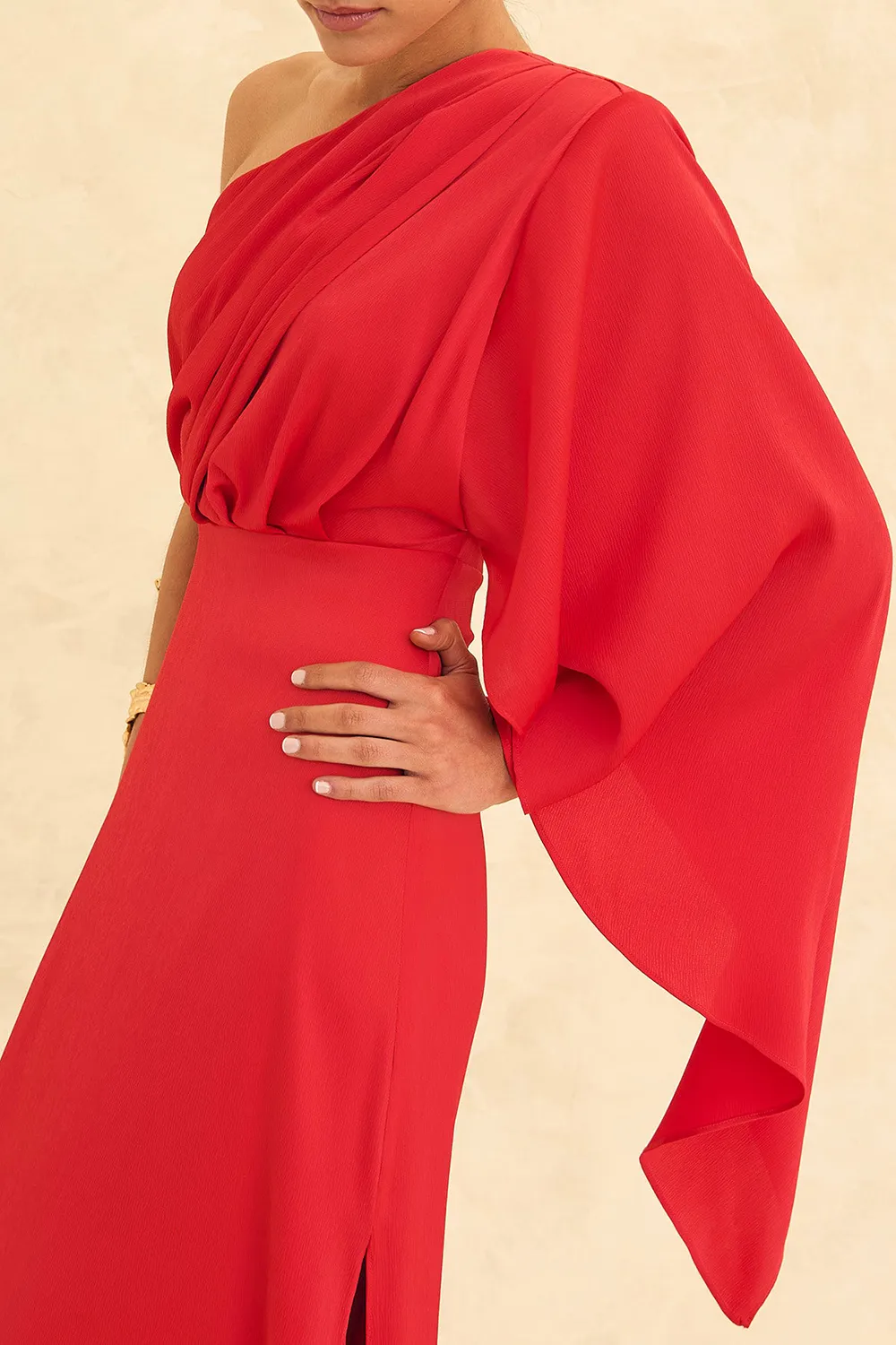 Women's Elegant one-sleeve Dress