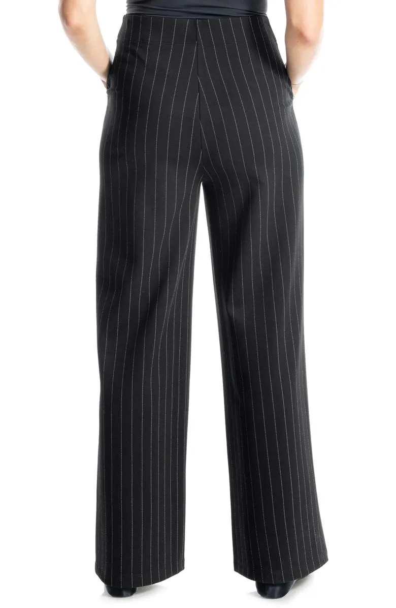 Pinstripe Double Knit Sailor Pants
