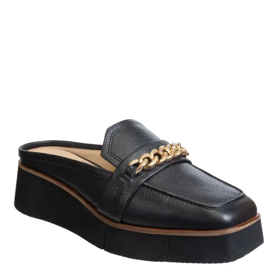 Platform Leather Mules
