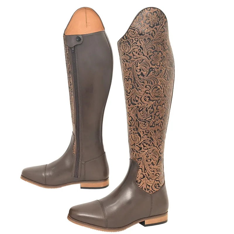 Countryside Rubber Sole Structured Tall Riding Boots