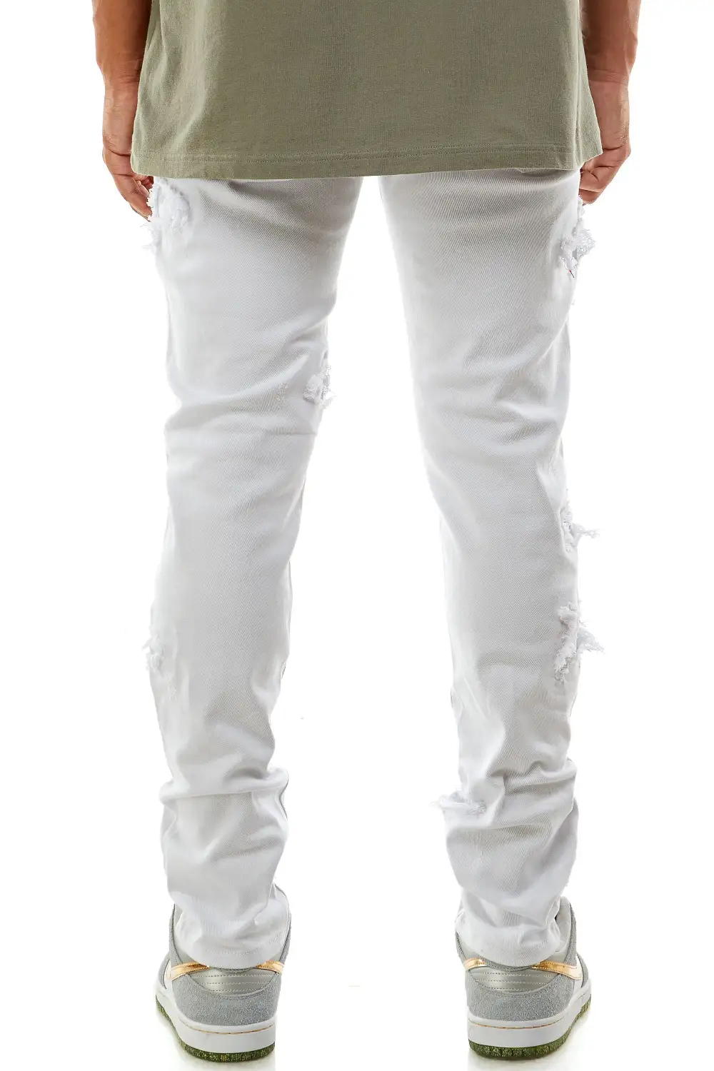 Men's Urban Skinny Patchwork Stretch Pants
