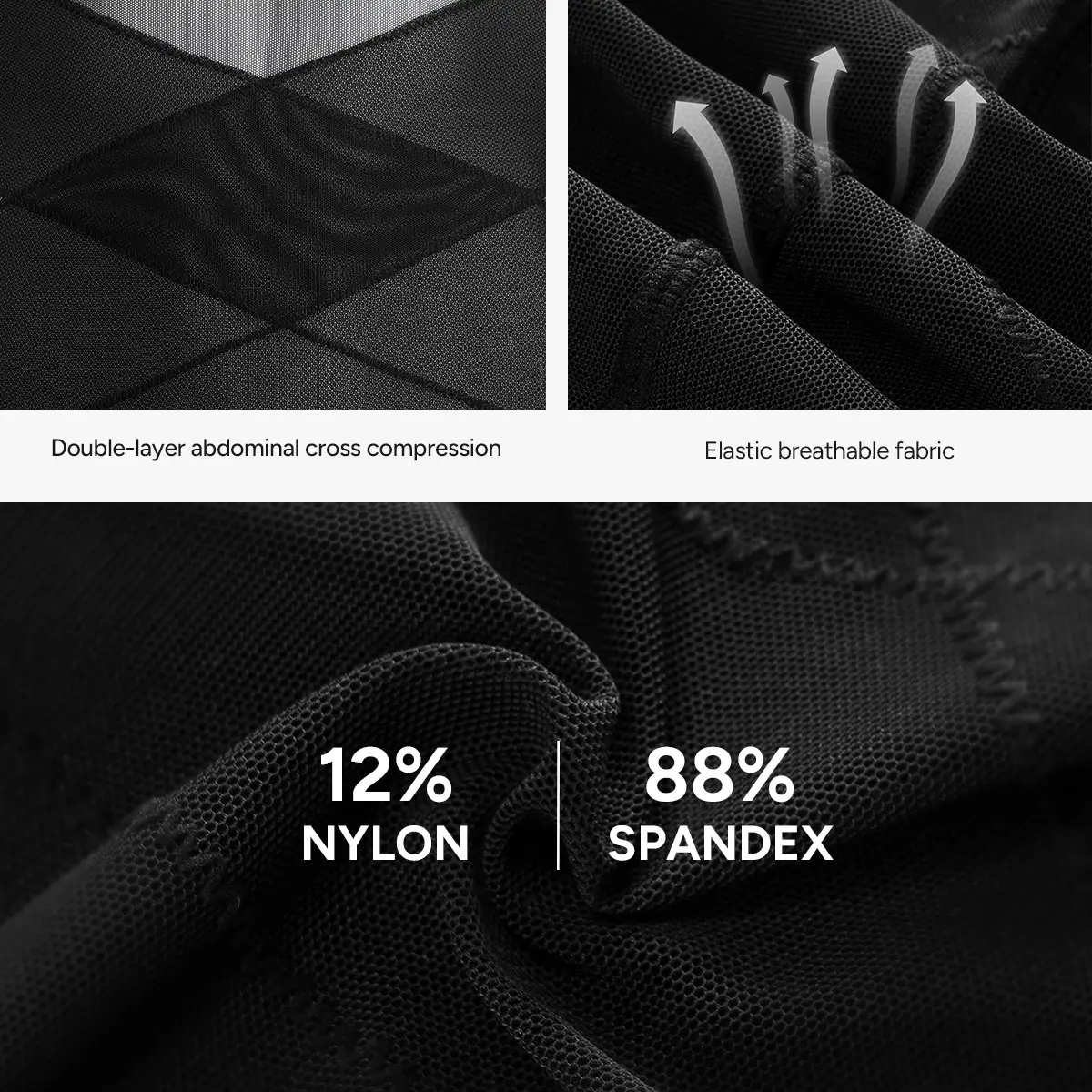 Men’s Mesh Fabric Breathable Compression Shapewear Vest