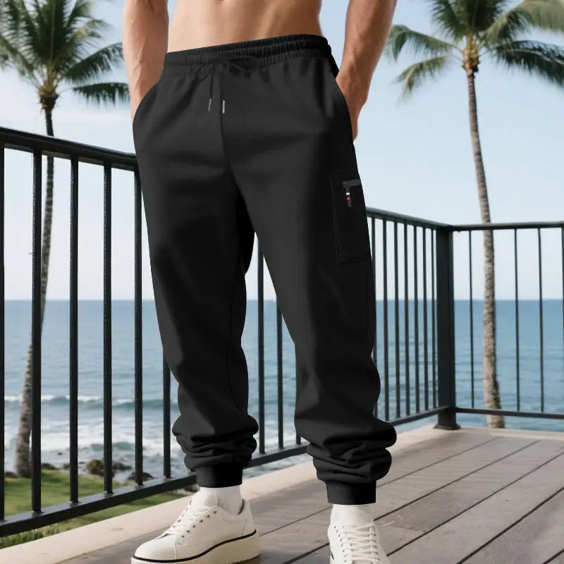 Men's Cargo Jogging Pants Waistband Pocket Cargo Pants