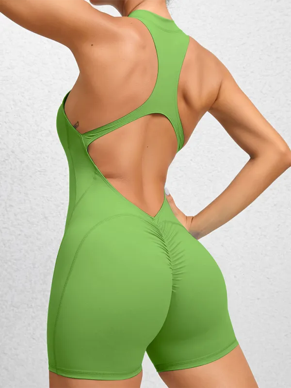 Tight Zippered Sports Yoga Peach Hips Pants