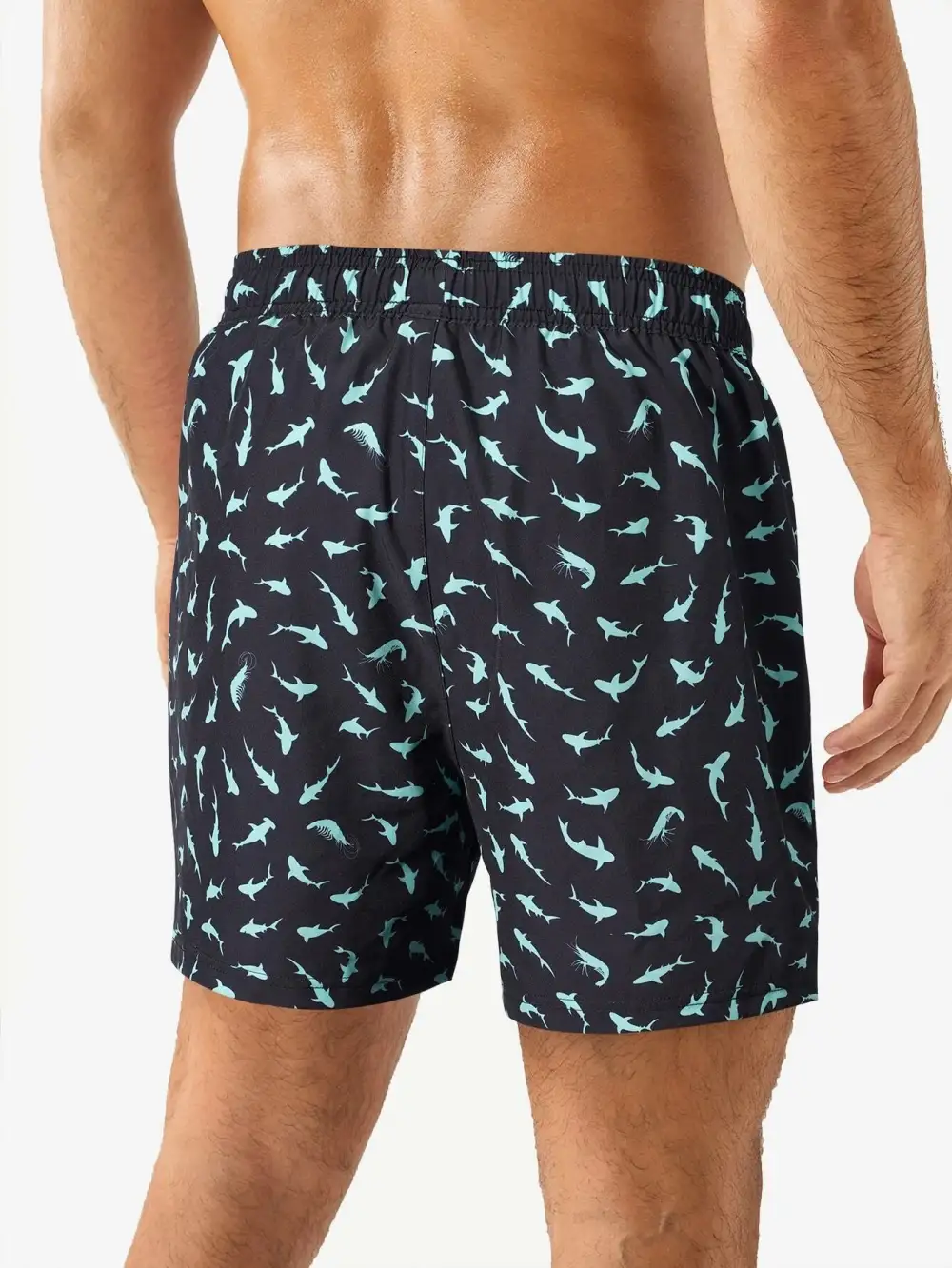 Men's Animal Allover Print Swim Trunks