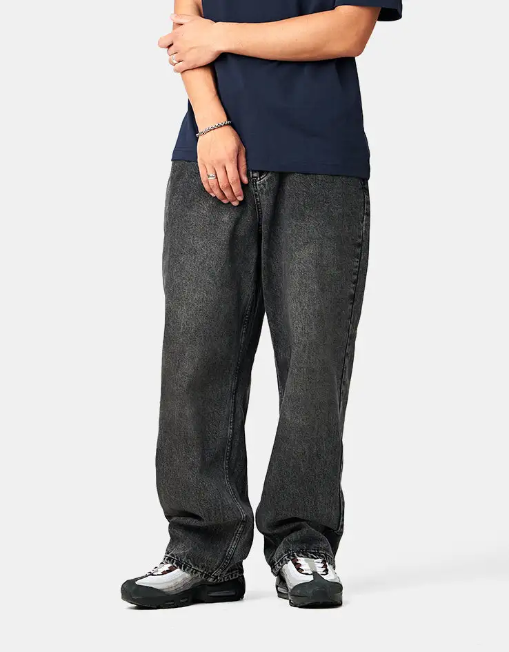 Men's Streak Wash Baggy Stretch Jeans