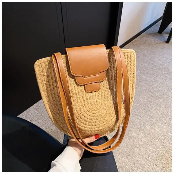 Textured Structured Handbag