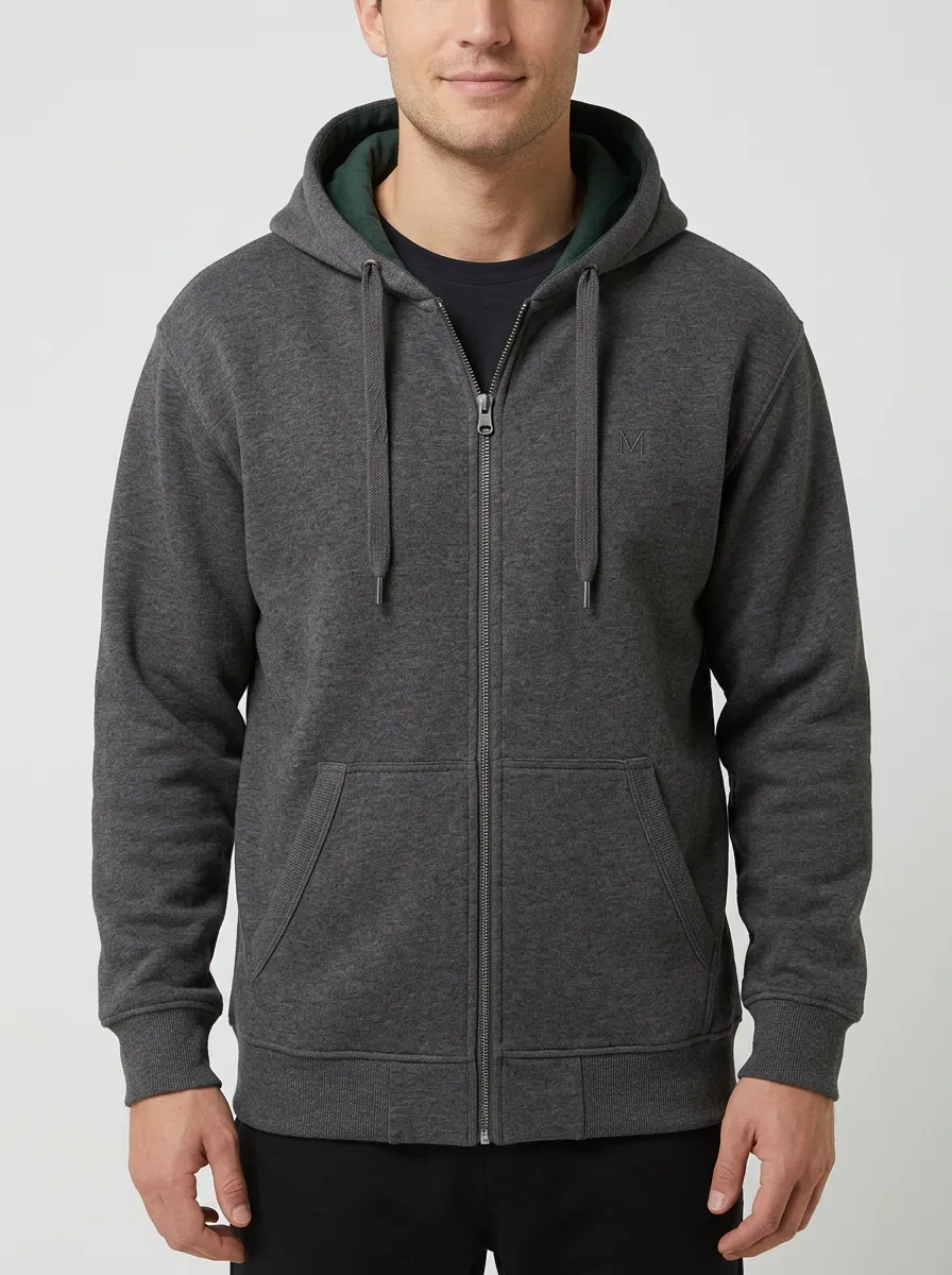 Urban Minimalist Zip-Up Shape Men's Sport Jacket