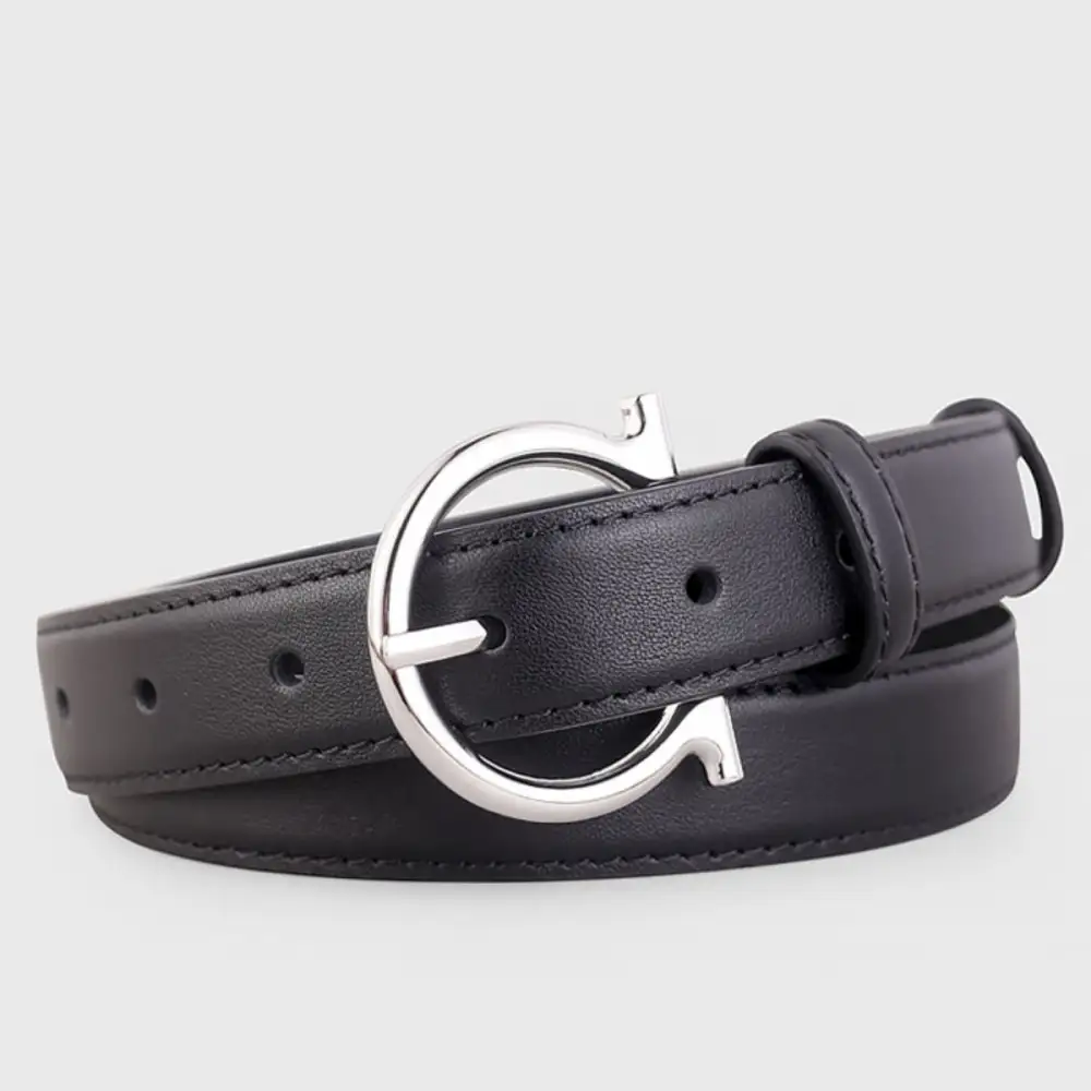 Easy Buckle Leather Belt