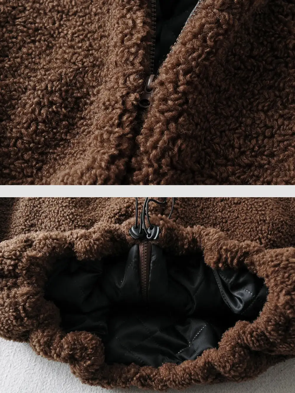 Teddy Cub Zip Mockneck Fleece Jacket