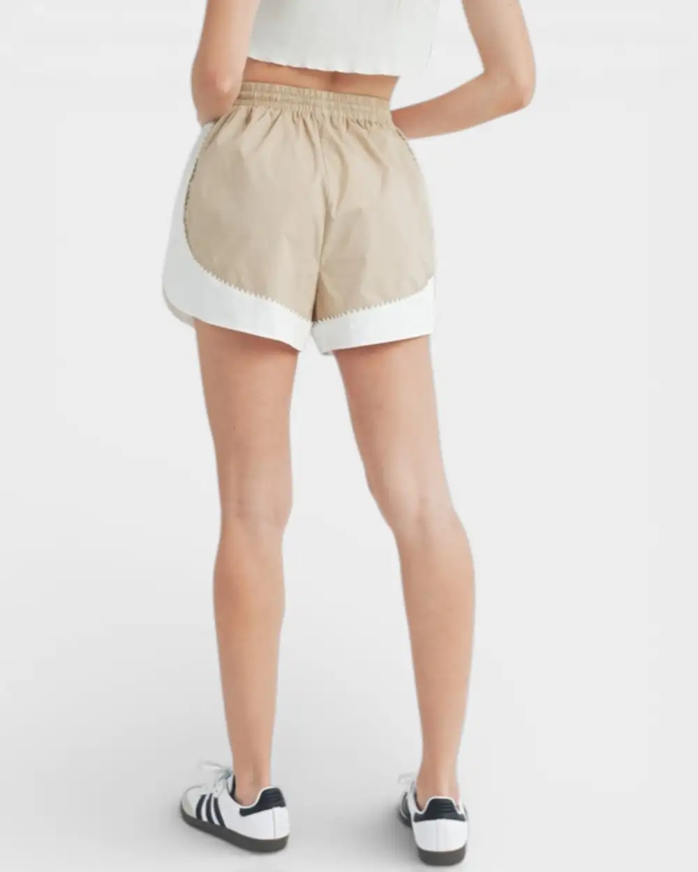 Contrast Drawstring Shorts